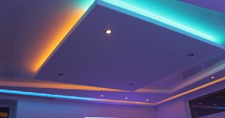 Натяжной потолок с подсветкой Грозный, цена от 2093 руб.